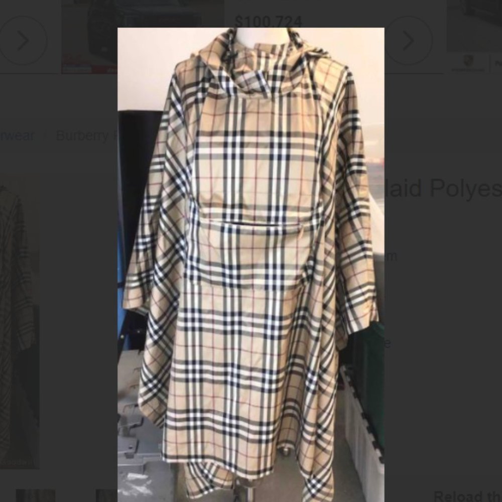 Authentic !!!! Burberry Plaid Polyester Waterproof - image 6